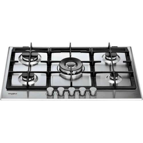 Whirlpool Plaque de Cuisson Gaz 5 Feux MultiLevel Flame, 75 cm, Inox, GMAL 7522/IXL – Image 3