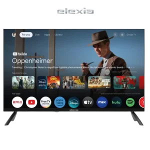 Elexia 55 Smart Tv 4K UHD, Google TV, Dolby Audio, HDR – 55EAUD-E24