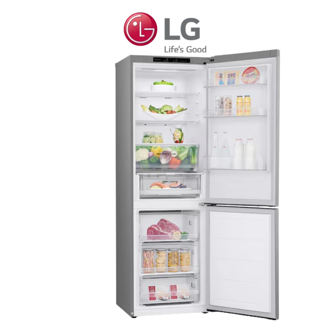 LG Réfrigérateur Combiné 341L-No Frost -A++ -Gris-GR-B499FMGW – Image 2
